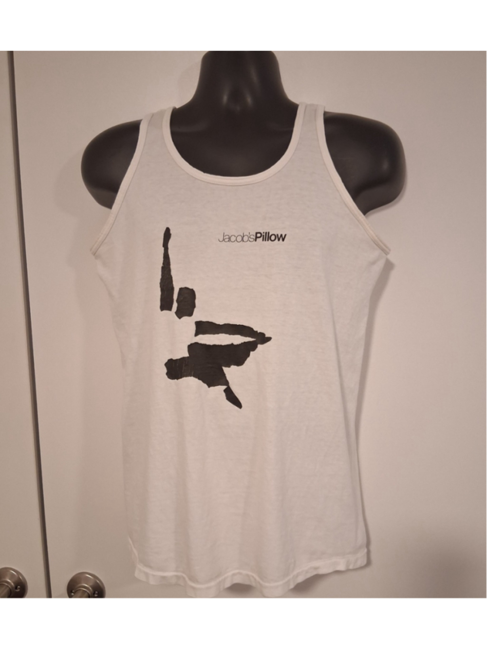 Vintage 80s Jacob’s Pillow Dance Adult Medium Tank Top T-shirt White Signal